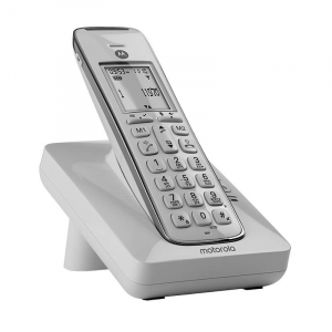 טלפון אלחוטי דיגיטלי מוטורולה Motorola CD201 לבן
